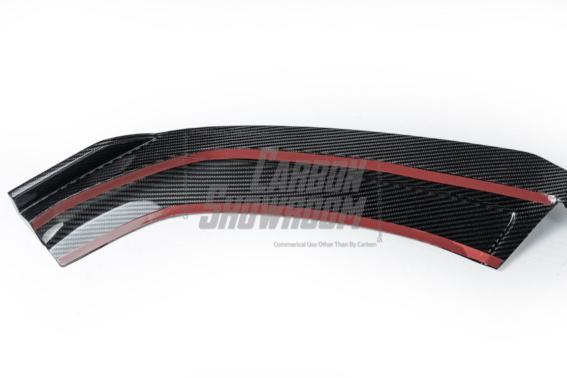 Audi A4 allroad B9 2017 2018 2019 with Aftermarket Parts - Front Lip Pre-preg Carbon Fiber from Karbel Carbon