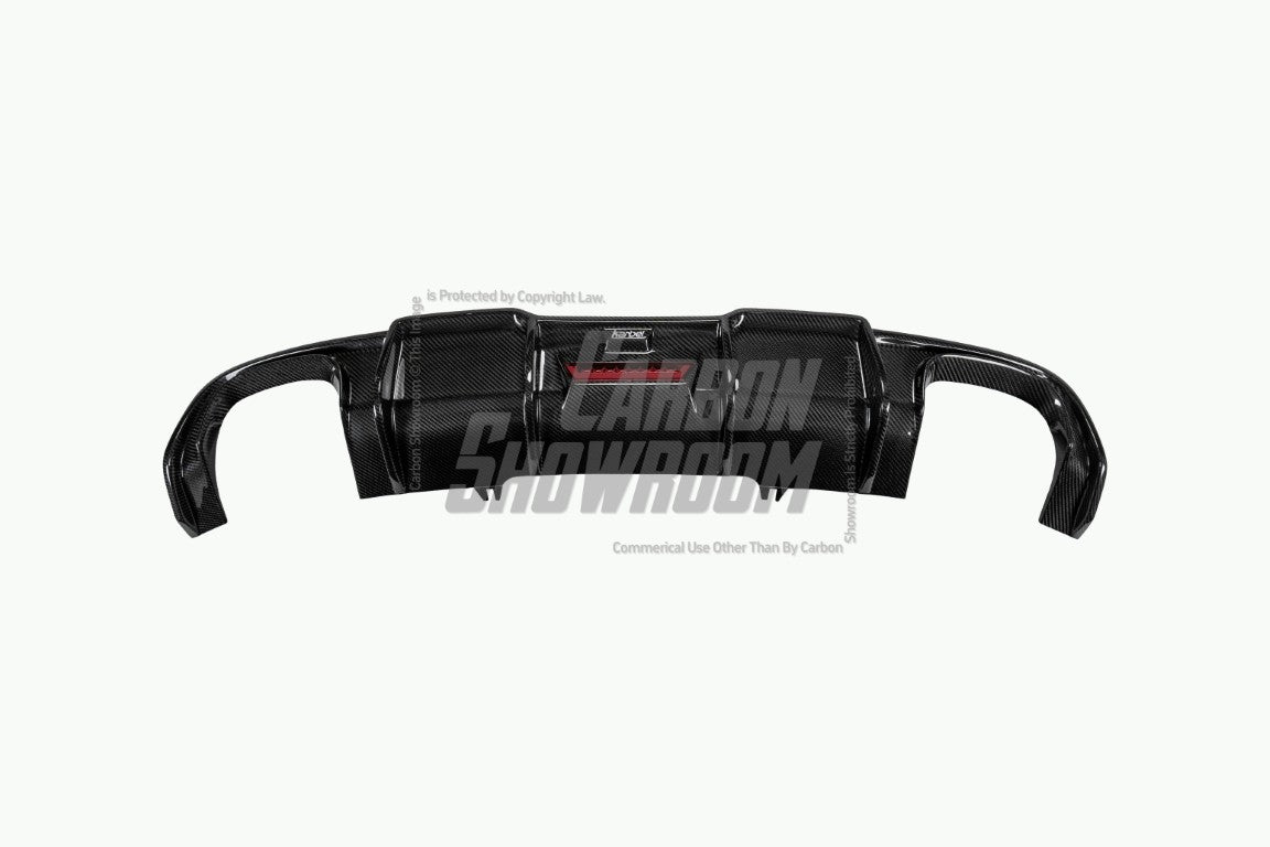 Audi A4 allroad B9 2017 2018 2019 with Aftermarket Parts - Rear Diffuser Pre-preg Carbon Fiber from Karbel Carbon