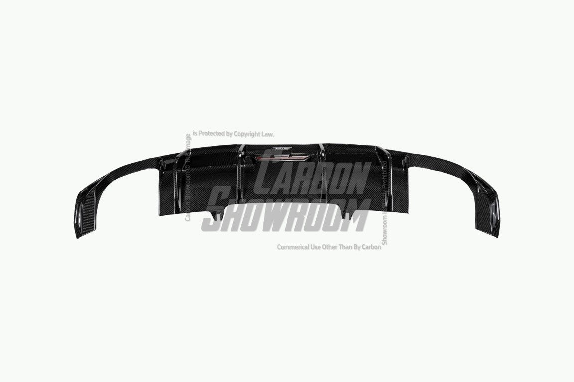 Audi A4 allroad B9 2017 2018 2019 with Aftermarket Parts - Rear Diffuser Pre-preg Carbon Fiber from Karbel Carbon