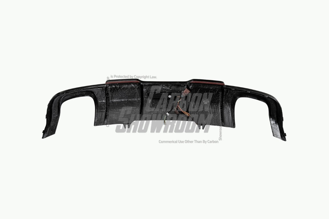Audi A4 allroad B9 2017 2018 2019 with Aftermarket Parts - Rear Diffuser Pre-preg Carbon Fiber from Karbel Carbon
