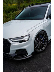 Audi A6 Allroad C8 2020-ON with Aftermarket Parts - V2 Style Front Lip Pre-preg Carbon Fibe from Karbel Carbon