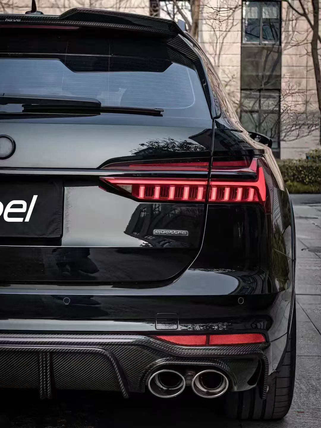 Audi A6 Allroad C8 2020-ON with Aftermarket Parts - V1 Rear Diffuser Pre-preg Carbon Fiber from Karbel Carbon