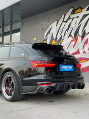 Audi A6 Allroad C8 2020-ON with Aftermarket Parts - V1 Rear Diffuser Pre-preg Carbon Fiber from Karbel Carbon