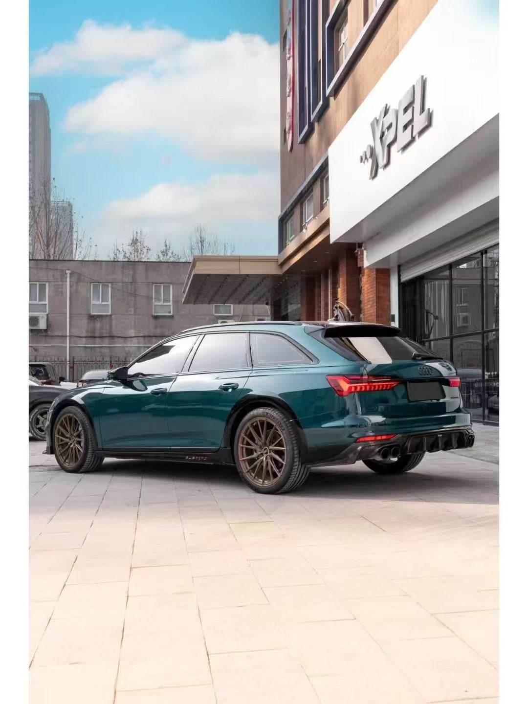 Audi A6 Allroad C8 2020-ON with Aftermarket Parts - V1 Rear Diffuser Pre-preg Carbon Fiber from Karbel Carbon