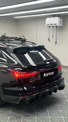 Audi A6 Allroad C8 2020-ON with Aftermarket Parts - V1 Style Rear Roof Spoiler Pre-preg Carbon Fiber from Karbel Carbon