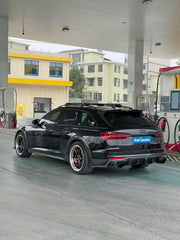 Audi A6 Allroad C8 2020-ON with Aftermarket Parts - V1 Style Rear Roof Spoiler Pre-preg Carbon Fiber from Karbel Carbon