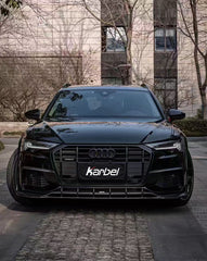 Audi A6 Allroad C8 2020-ON with Aftermarket Parts - V2 Style Front Lip Pre-preg Carbon Fiber from Karbel Carbon