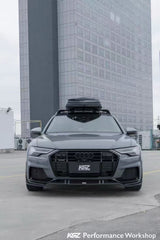Audi A6 Allroad C8 2020-ON with Aftermarket Parts - V1 Front Lip Pre-preg Carbon Fiber from Karbel Carbon