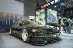 Audi A6 Allroad C8 2020-ON with Aftermarket Parts - V2 Style Pre-preg Carbon Fiber Front Lip from Karbel Carbon