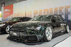 Audi A6 Allroad C8 2020-ON with Aftermarket Parts - V2 Style Pre-preg Carbon Fiber Front Lip from Karbel Carbon