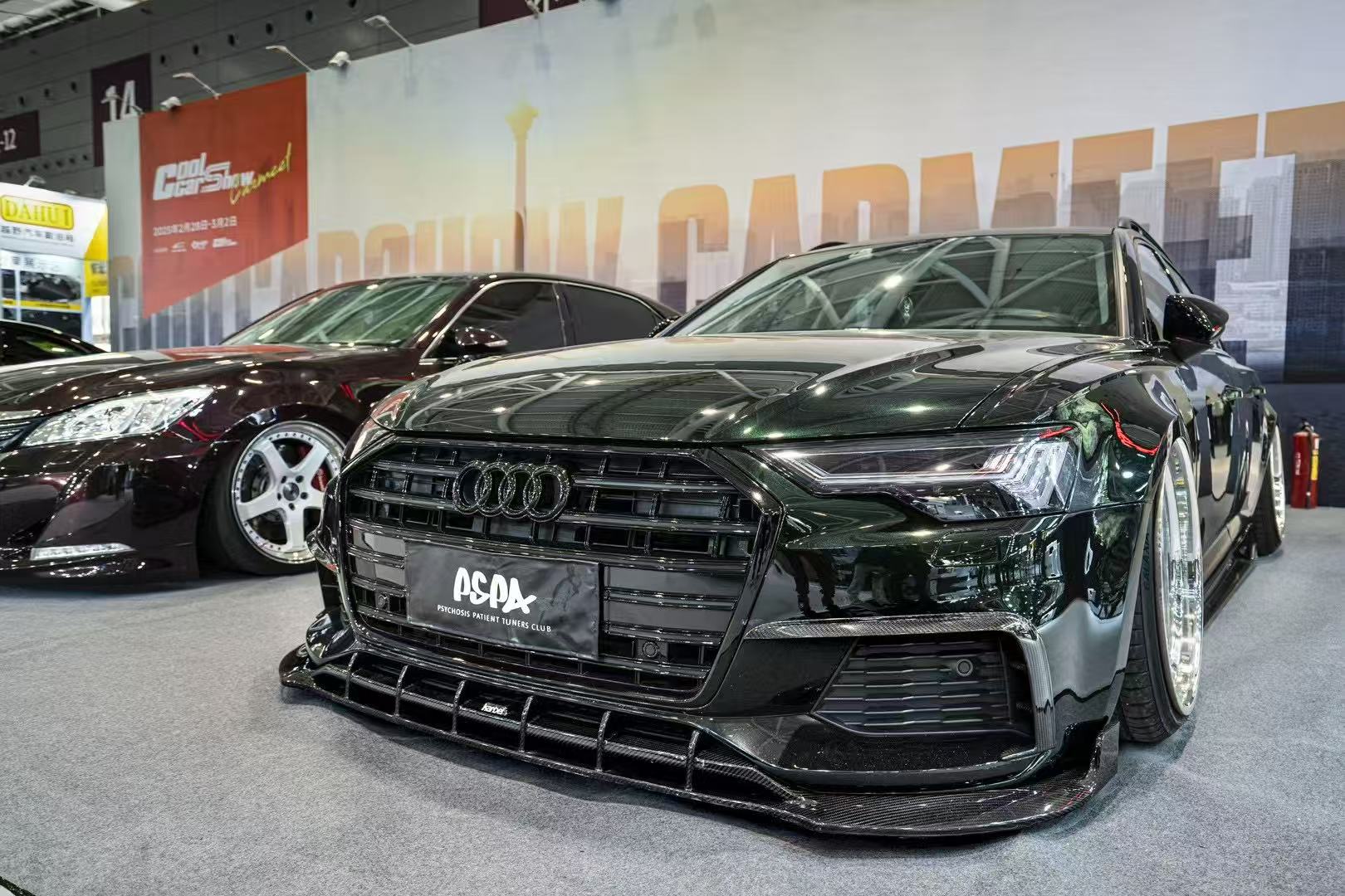 Audi A6 Allroad C8 2020-ON with Aftermarket Parts - V2 Style Pre-preg Carbon Fiber Front Lip from Karbel Carbon