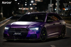 Audi A6 Allroad C8 2020-ON with Aftermarket Parts - V2 Style Pre-preg Carbon Fiber Front Lip from Karbel Carbon