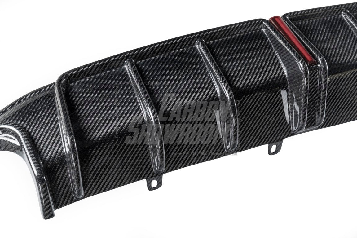 Audi A6 Allroad C8 2020-ON with Aftermarket Parts - V2 Style Rear Diffuser Pre-preg Carbon Fiber from Karbel Carbon