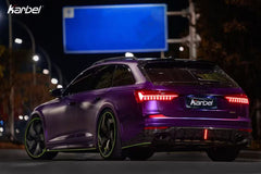 Audi A6 Allroad C8 2020-ON with Aftermarket Parts - V2 Style Rear Diffuser Pre-preg Carbon Fiber from Karbel Carbon
