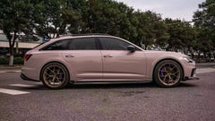 Audi A6 Allroad C8 2020-2022 With Aftermarket Parts - Side Skirts Pre-preg Carbon Fiber from Karbel Carbon