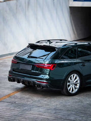 Audi A6 Allroad C8 2020-ON with Aftermarket Parts - V1 Style Rear Roof Spoiler Pre-preg Carbon Fiber from Karbel Carbon