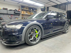 Audi A6 Allroad C8 2020-ON with Aftermarket Parts - V1 Front Lip Pre-preg Carbon Fiber from Karbel Carbon