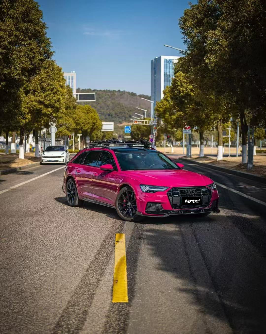 Audi A6 Allroad C8 2020-ON with Aftermarket Parts - Upper Front Lip Pre-preg Carbon Fiber from Karbel Carbon
