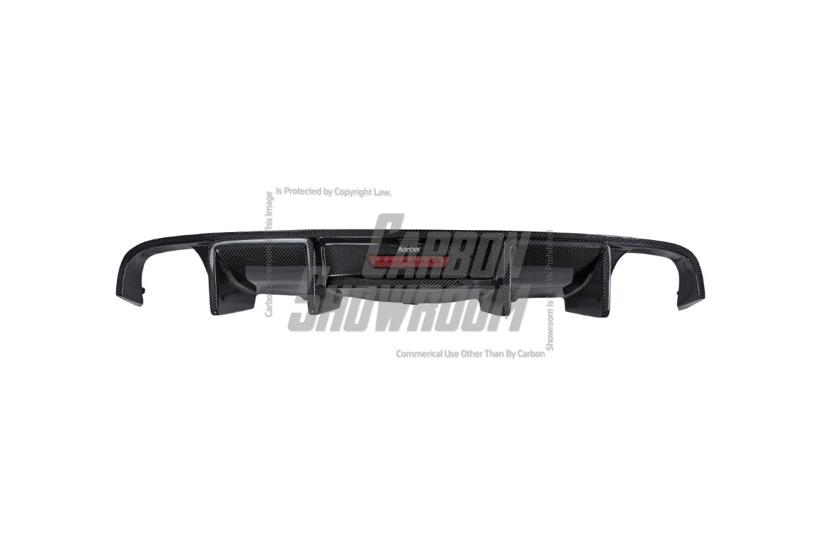 Audi A7 (fits base model, does not fit s-line) C7 2012 2013 2014 2015 with Aftermarket Parts - Rear Diffuser Pre-preg Carbon Fiber from Karbel Carbon