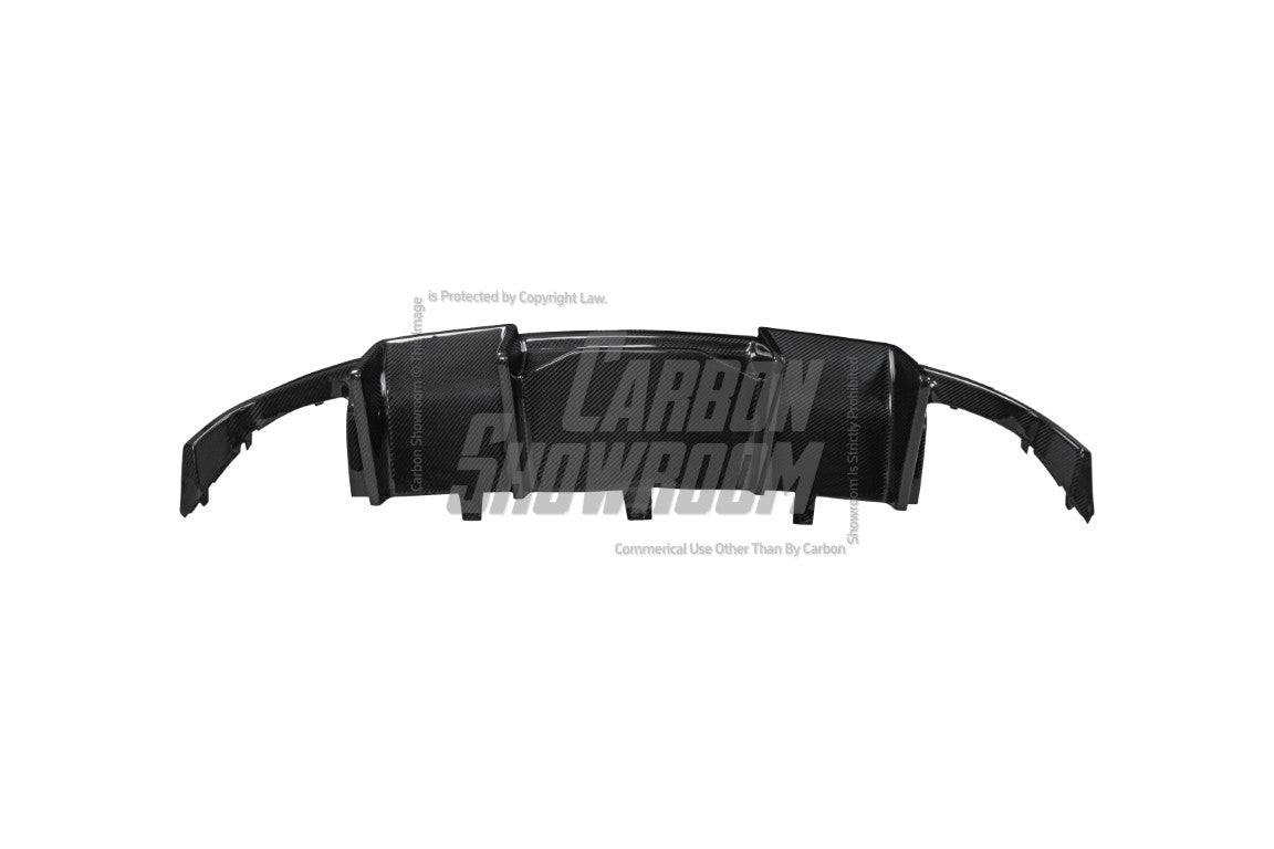 Audi A7 (fits base model, does not fit s-line) C7 2012 2013 2014 2015 with Aftermarket Parts - Rear Diffuser Pre-preg Carbon Fiber from Karbel Carbon