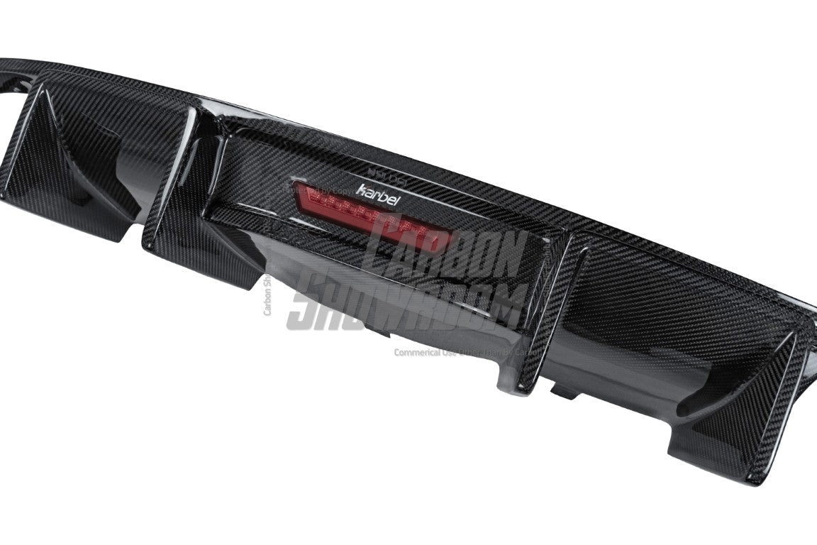Audi A7 (fits base model, does not fit s-line) C7 2012 2013 2014 2015 with Aftermarket Parts - Rear Diffuser Pre-preg Carbon Fiber from Karbel Carbon