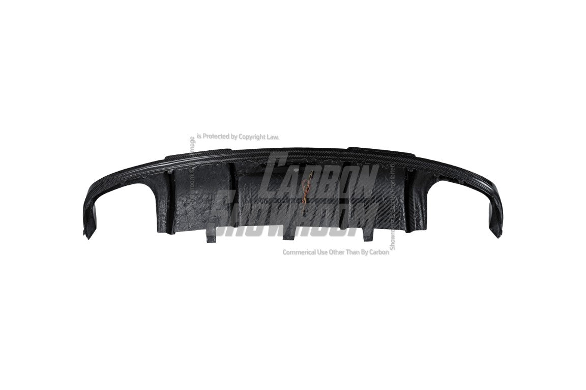 Audi A7 (fits base model, does not fit s-line) C7 2012 2013 2014 2015 with Aftermarket Parts - Rear Diffuser Pre-preg Carbon Fiber from Karbel Carbon