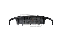 Audi A7 (fits base model, does not fit s-line) C7 2012 2013 2014 2015 with Aftermarket Parts - Rear Diffuser Pre-preg Carbon Fiber from Karbel Carbon