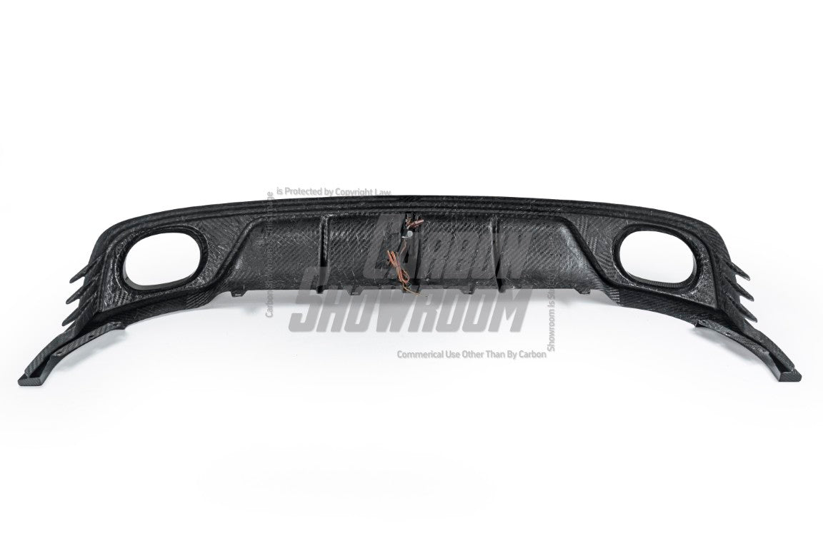Audi Q8 2019-ON with Aftermarket Parts - V1 Style Rear Diffuser Pre-preg Carbon Fiber from Karbel Carbon
