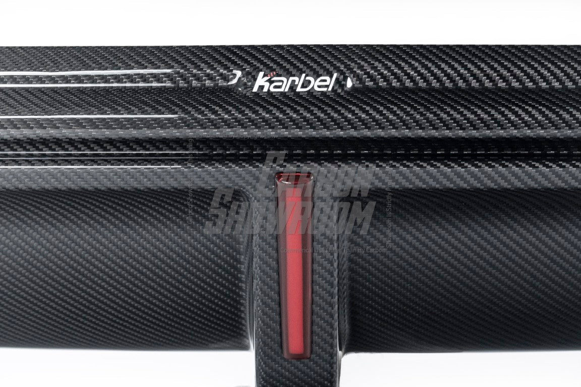 Audi Q8 2019-ON with Aftermarket Parts - V1 Style Rear Diffuser Pre-preg Carbon Fiber from Karbel Carbon