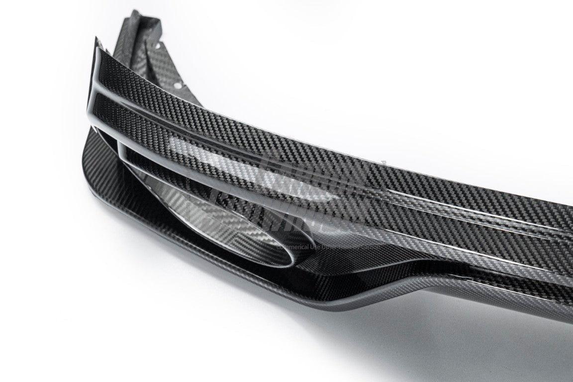 Audi Q8 2019-ON with Aftermarket Parts - V1 Style Rear Diffuser Pre-preg Carbon Fiber from Karbel Carbon