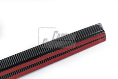Audi RS3 8V 8V.5 2018 2019 2020 with Aftermarket Parts -  Side Skirts Pre-preg Carbon Fiber from TAKD Carbon