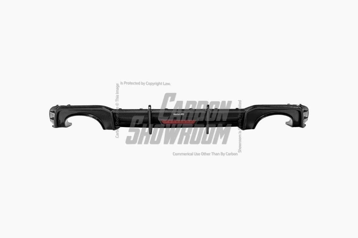 Audi RS3 8V.5 2018 2019 2020 with Aftermarket Parts -  Rear Diffuser Pre-preg Carbon Fiber from Karbel Carbon