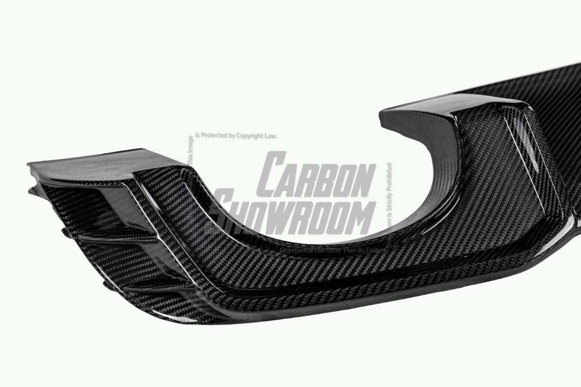 Audi RS3 8V.5 2018 2019 2020 with Aftermarket Parts -  Rear Diffuser Pre-preg Carbon Fiber from Karbel Carbon