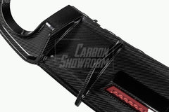 Audi RS3 8V.5 2018 2019 2020 with Aftermarket Parts -  Rear Diffuser Pre-preg Carbon Fiber from Karbel Carbon