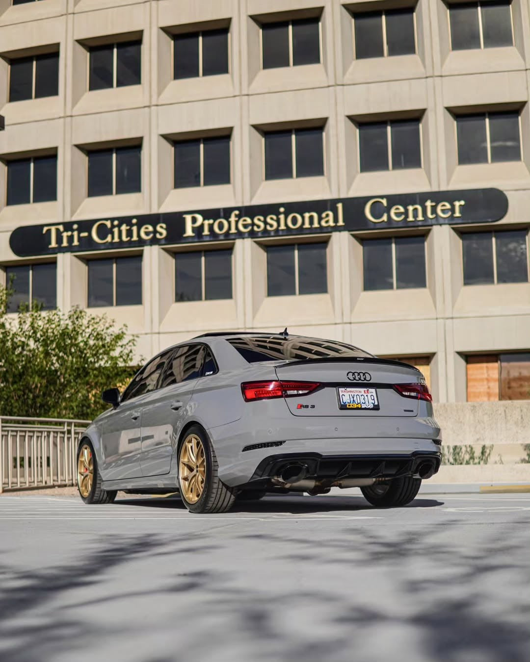 Audi RS3 S3 A3 8V/8V.5 2014 2015 2016 2017 2018 2019 2020 with Aftermarket Parts - Rear Spoiler Pre-preg Carbon Fiber from Karbel Carbon