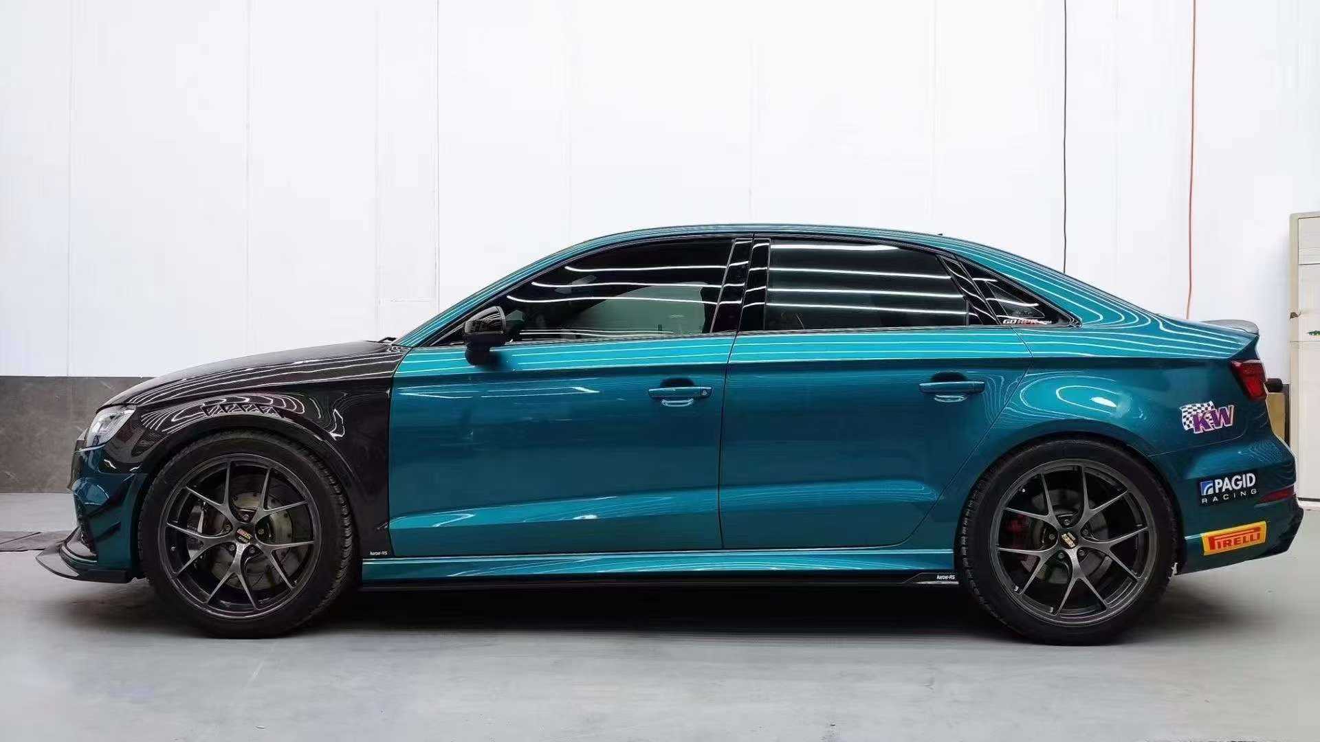 Audi RS3 S3 A3 8V/8V.5 2014 2015 2016 2017 2018 2019 2020 with Aftermarket Parts - Rear Spoiler Pre-preg Carbon Fiber from Karbel Carbon
