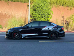 Audi RS3 8V 8V.5 2018 2019 2020 with Aftermarket Parts - Front Canards Carbon Fiber from Karbel Carbon