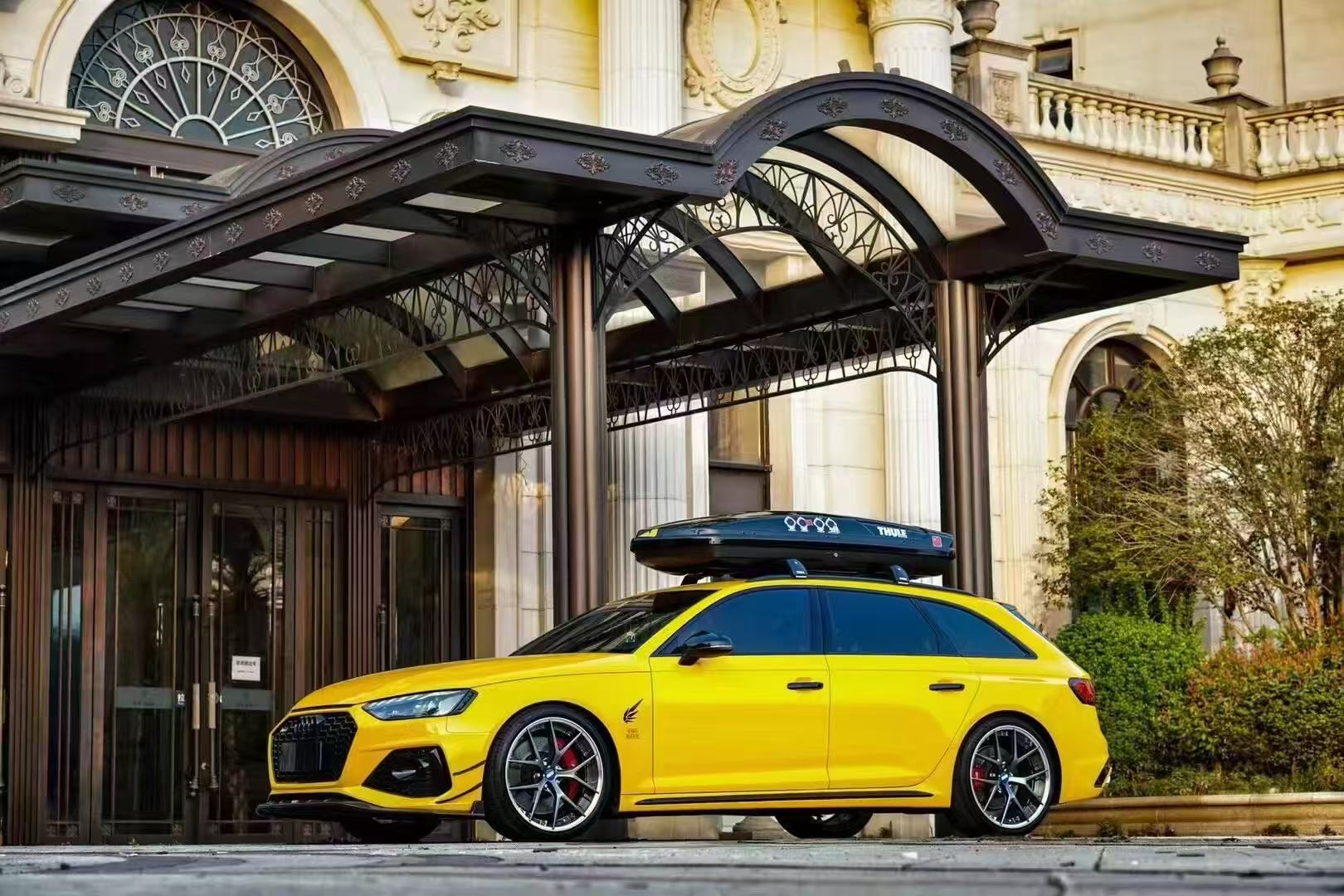 Audi RS4 B9.5 2020 2021 2022 2023 2024 with Aftermarket Parts - Fog Light Trim Overlay Pre-preg Carbon Fiber from Karbel Carbon