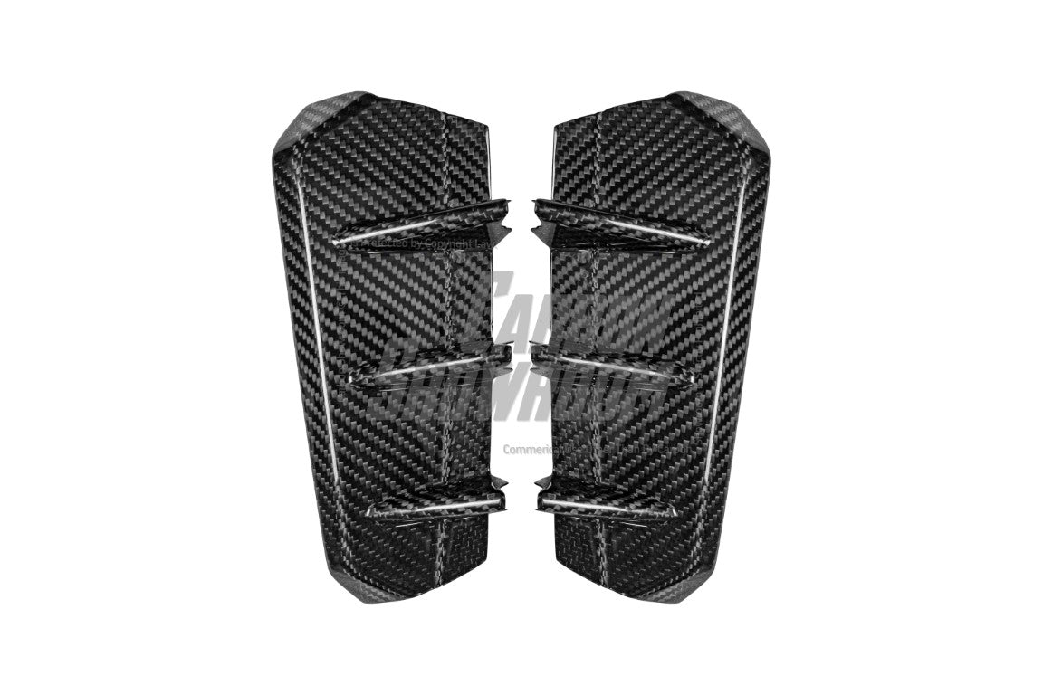 Audi RS4 B9.5 2020 2021 2022 2023 2024 with Aftermarket Parts - Fog Light Trim Overlay Pre-preg Carbon Fiber from Karbel Carbon