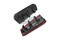 Audi RS4 B9.5 2020 2021 2022 2023 2024 with Aftermarket Parts - Fog Light Trim Overlay Pre-preg Carbon Fiber from Karbel Carbon