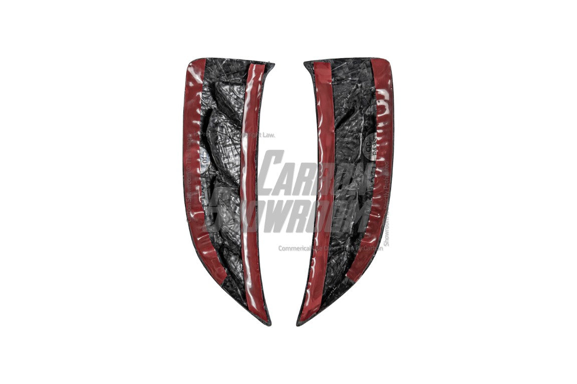 Audi RS4 B9.5 2020 2021 2022 2023 2024 with Aftermarket Parts - Head Light Trim Overlay Pre-preg Carbon Fiber from Karbel Carbon