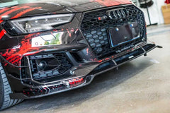 Audi RS4 B9.5 2020 2021 2022 2023 2024 with Aftermarket Parts - Fog Light Trim Overlay Pre-preg Carbon Fiber from Karbel Carbon