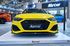Audi RS4 B9.5 2020 2021 2022 2023 2024 with Aftermarket Parts - Fog Light Trim Overlay Pre-preg Carbon Fiber from Karbel Carbon