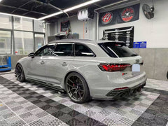 Audi RS4 B9.5 2020 2021 2022 2023 2024 with Aftermarket Parts - Rear Diffuser & Canards Pre-preg Carbon Fiber from Karbel Carbon