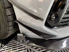 Audi RS4 B9.5 2020 2021 2022 2023 2024 with Aftermarket Parts - Front Canards Pre-preg Carbon Fiber from Karbel Carbon
