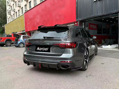 Audi RS4 B9 / B9.5 2018 2019 2020 2021 2022 2023 2024 with Aftermarket Parts - V2 Style Rear Roof Spoiler Pre-preg Carbon Fiber from Karbel Carbon