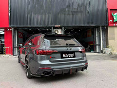 Audi RS4 B9 / B9.5 2018 2019 2020 2021 2022 2023 2024 with Aftermarket Parts - V2 Style Rear Roof Spoiler Pre-preg Carbon Fiber from Karbel Carbon