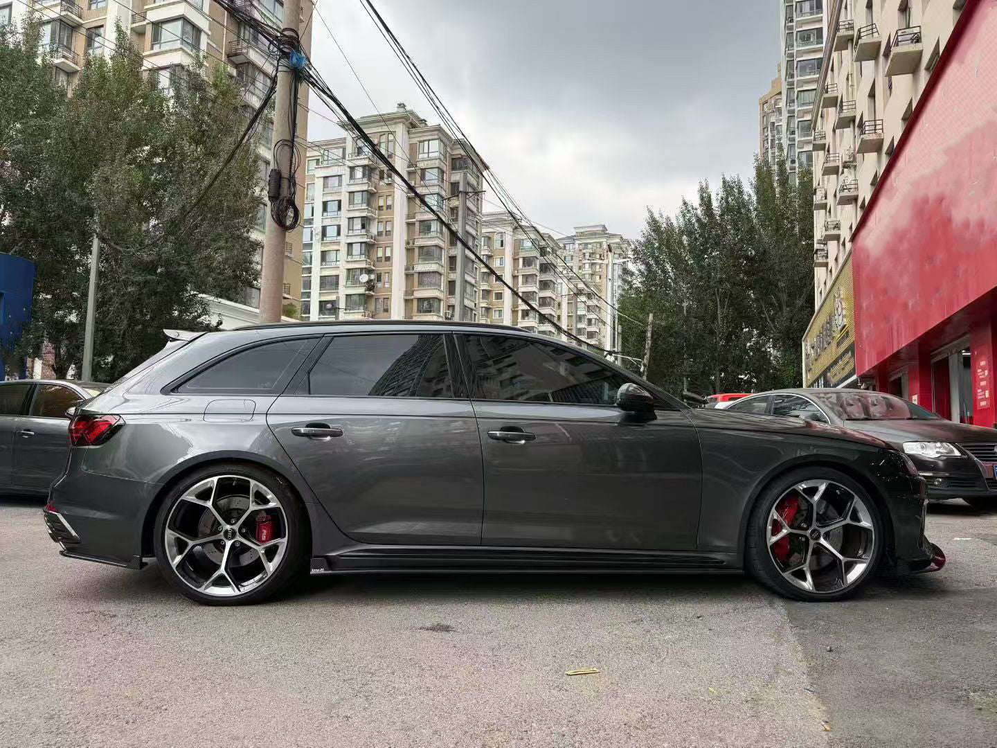 Audi RS4 B9 / B9.5 2018 2019 2020 2021 2022 2023 2024 with Aftermarket Parts - Rear Trunk Spoiler Carbon Fiber from Karbel Carbon