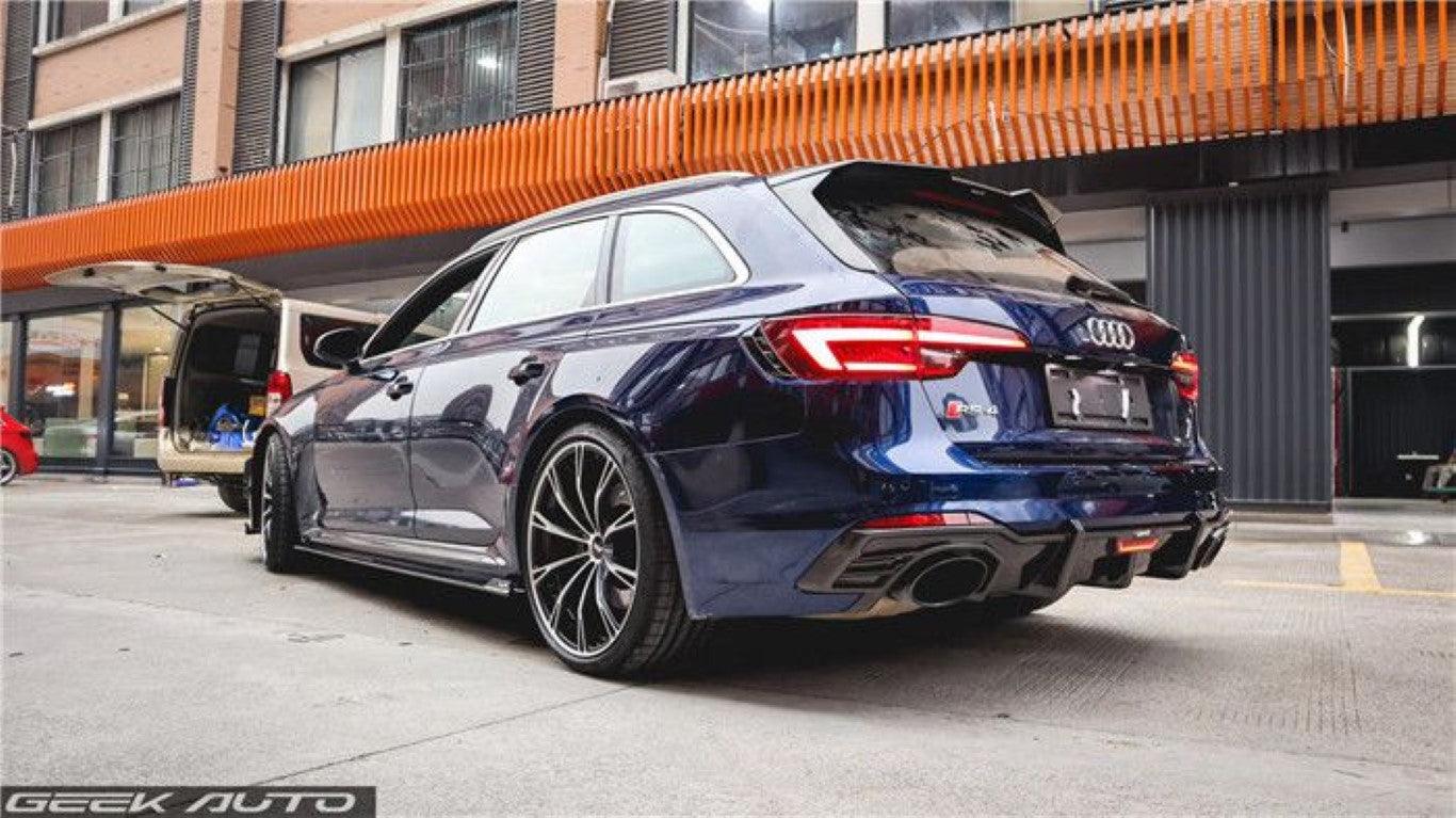 Rs4 Rear Spoiler Audi RS4 B9 / B9.5 aftermarket parts-Karbel Carbon Rear Roof Spoiler ...