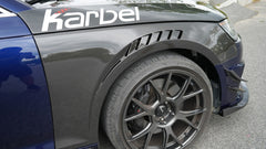 Audi S4 A4 B9 2017 2018 2019 & S4 A4 B9.5 2020 2021 2022 2023 2024 With Aftermarket Parts - Front Fenders Pre-preg Carbon Fiber from Karbel Carbon
